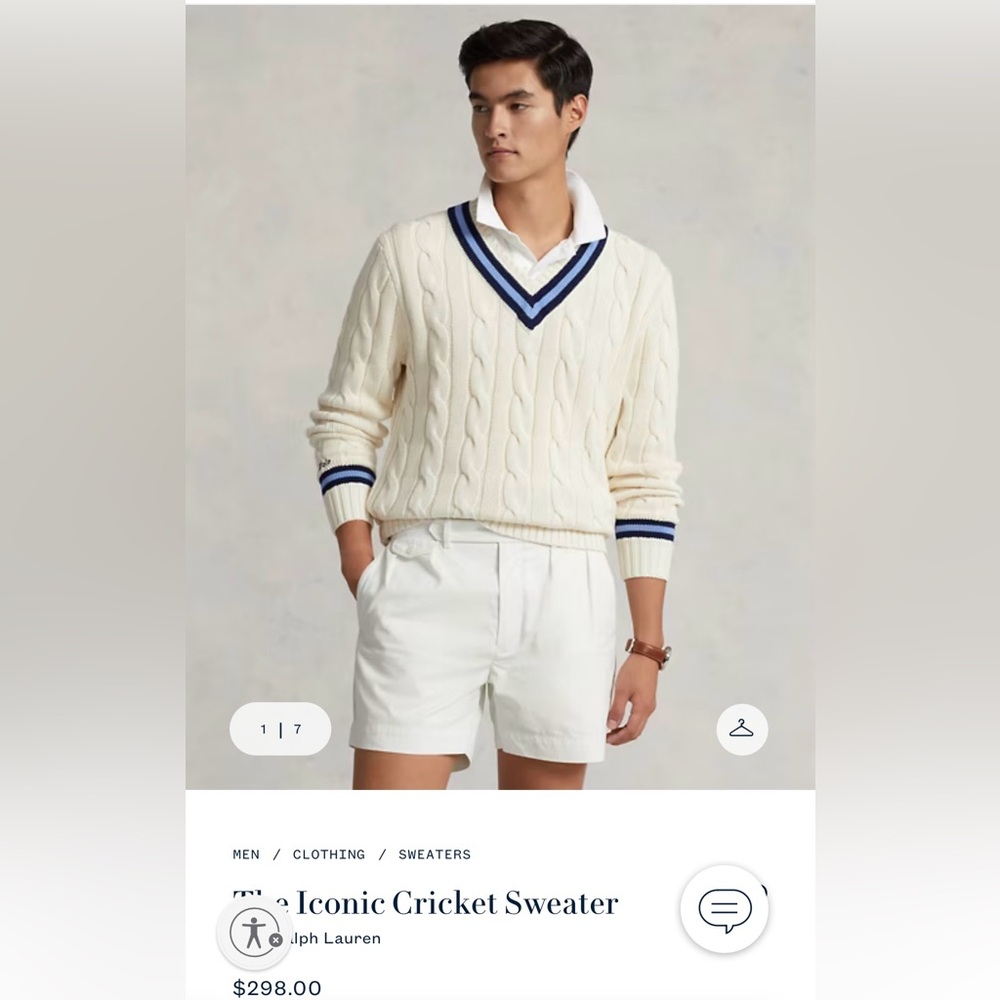 Cable Knit V neck